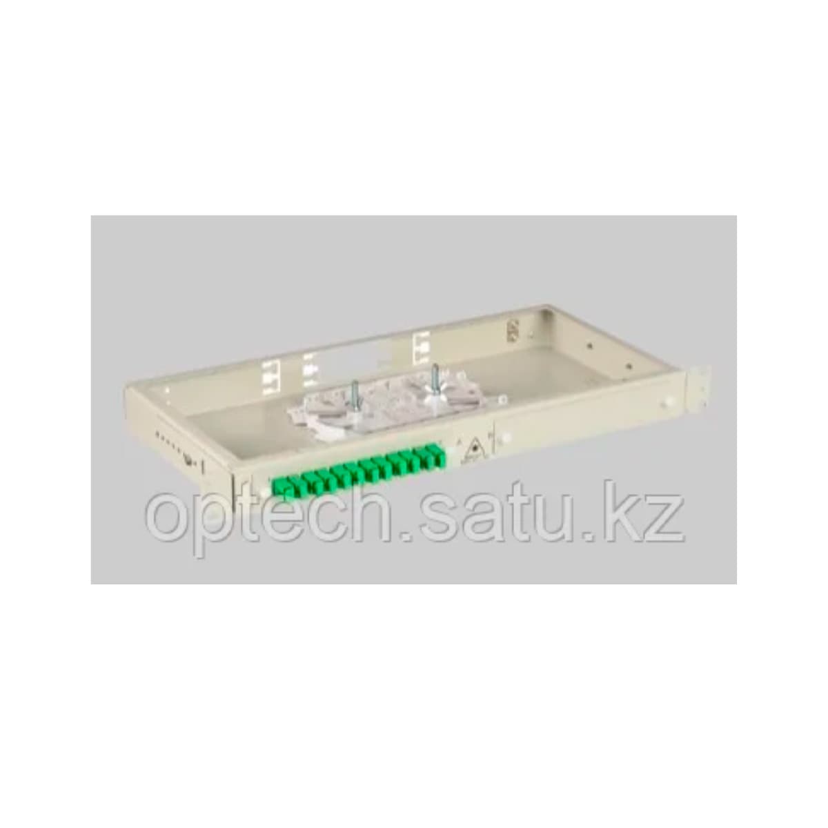 Кросс оптический 1U 12 SC/APC (укомплектованный)