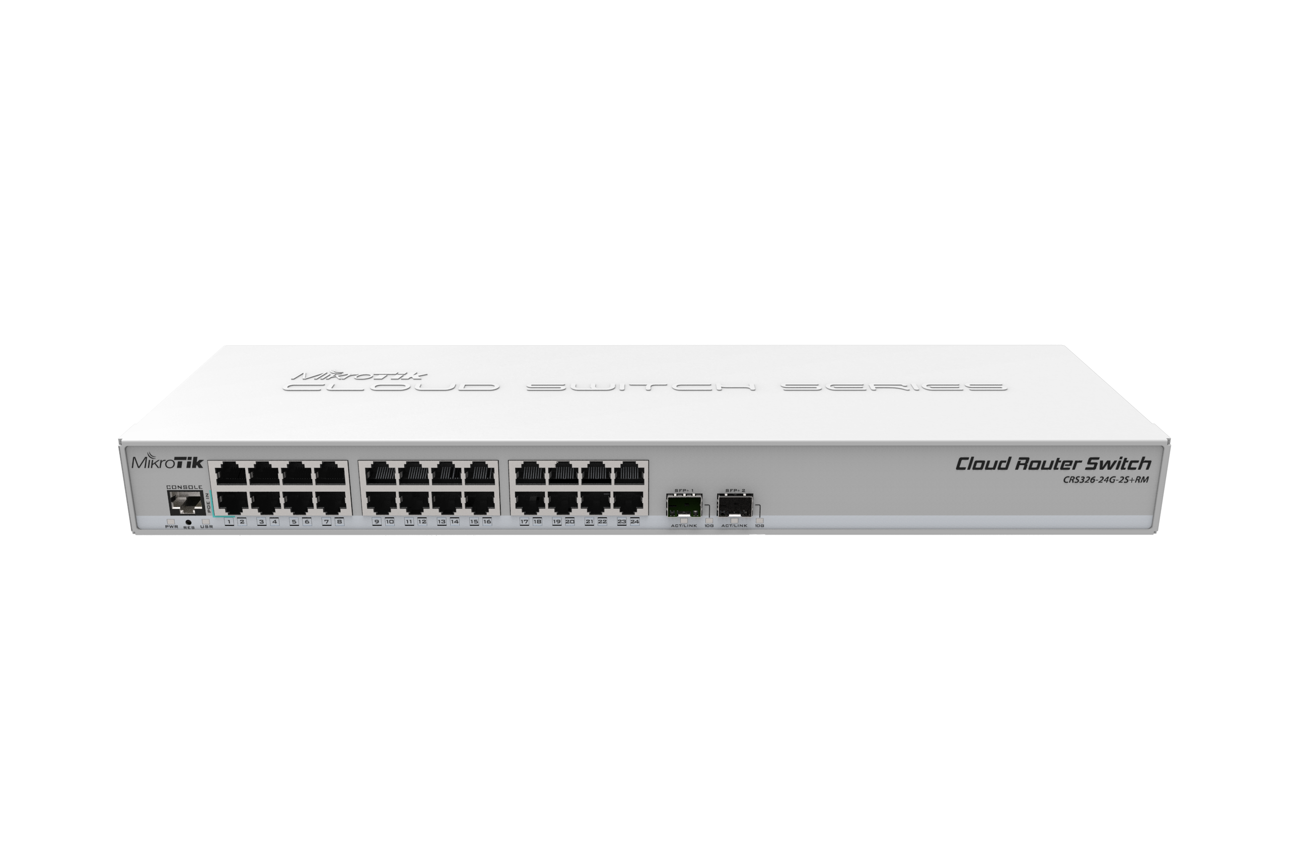Коммутатор Mikrotik CRS326-24G-2S+RM