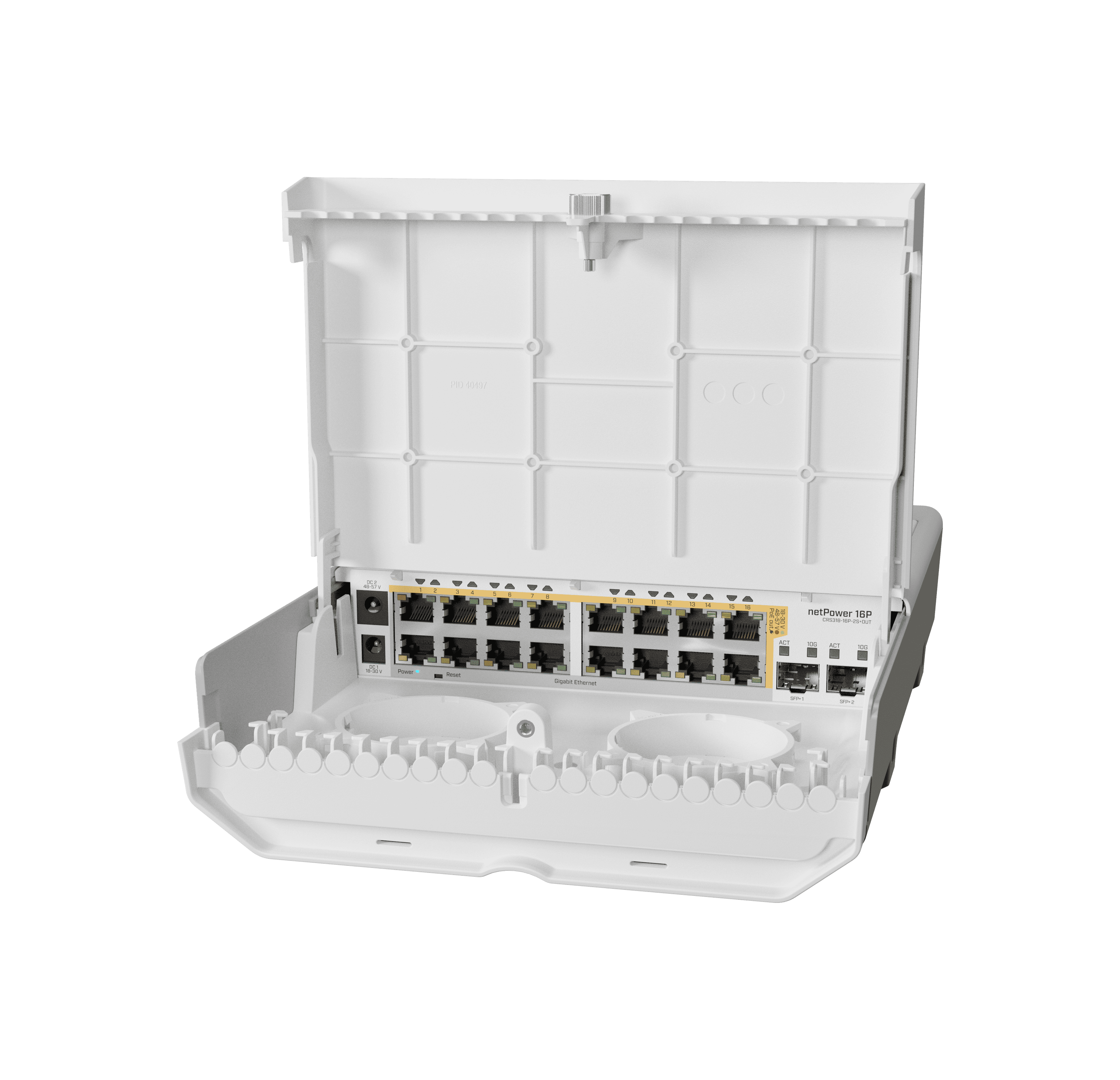Коммутатор  MikroTik netPower 16P (CRS318-16P-2S+OUT)