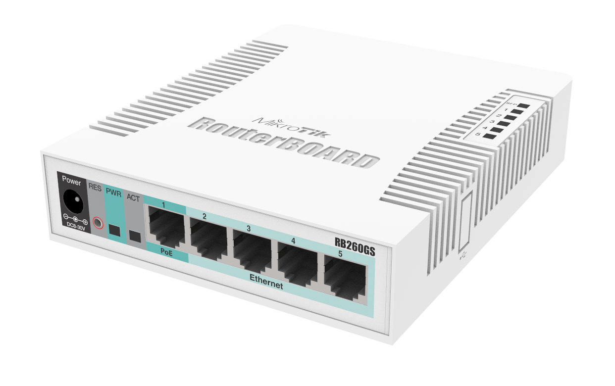 Коммутатор Mikrotik CSS106-5G-1S (RB260GS)