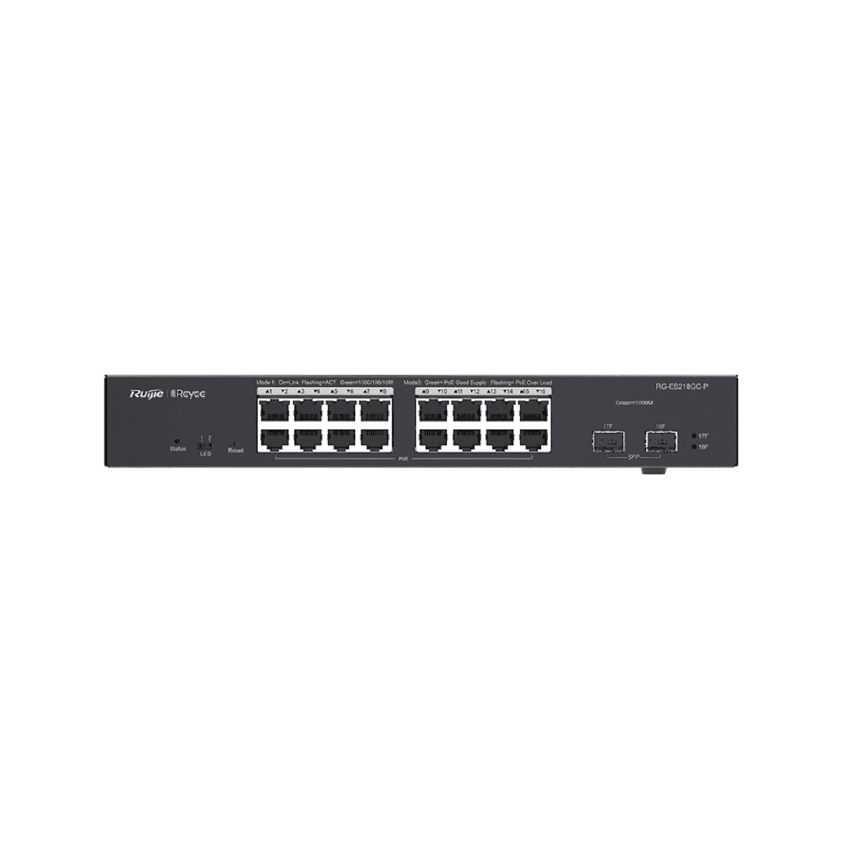 Коммутатор PoE Reyee RG-ES218GC-P